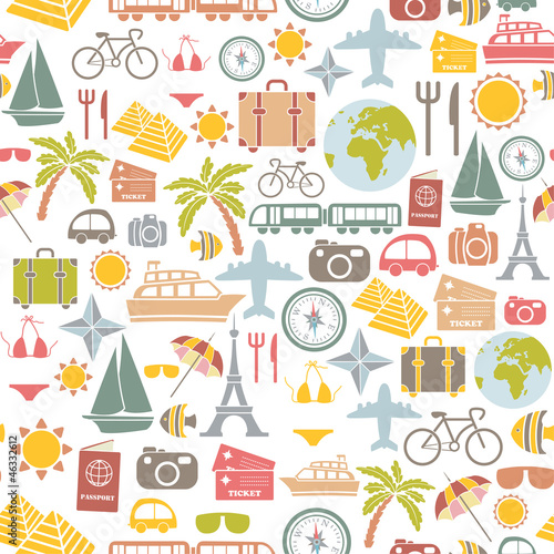 traveling pattern. seamless background
