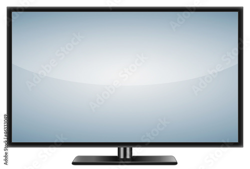 Flachbildfernseher, TV, realistic vector illustration