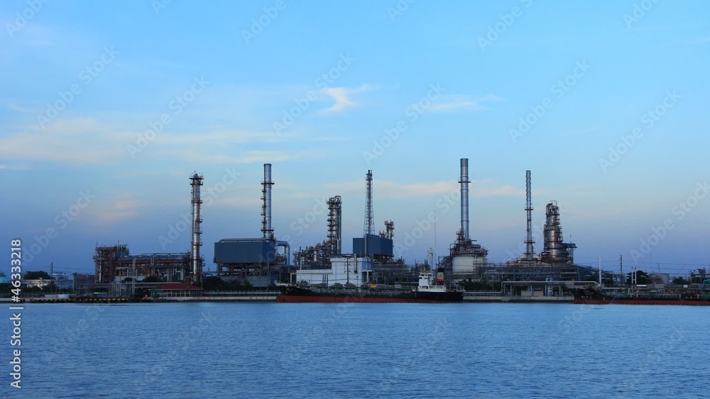 Coastal oil refinery in the morning here in Bangkok Thailand. Coastal oil refinery in the morning here in Bangkok Thailand.