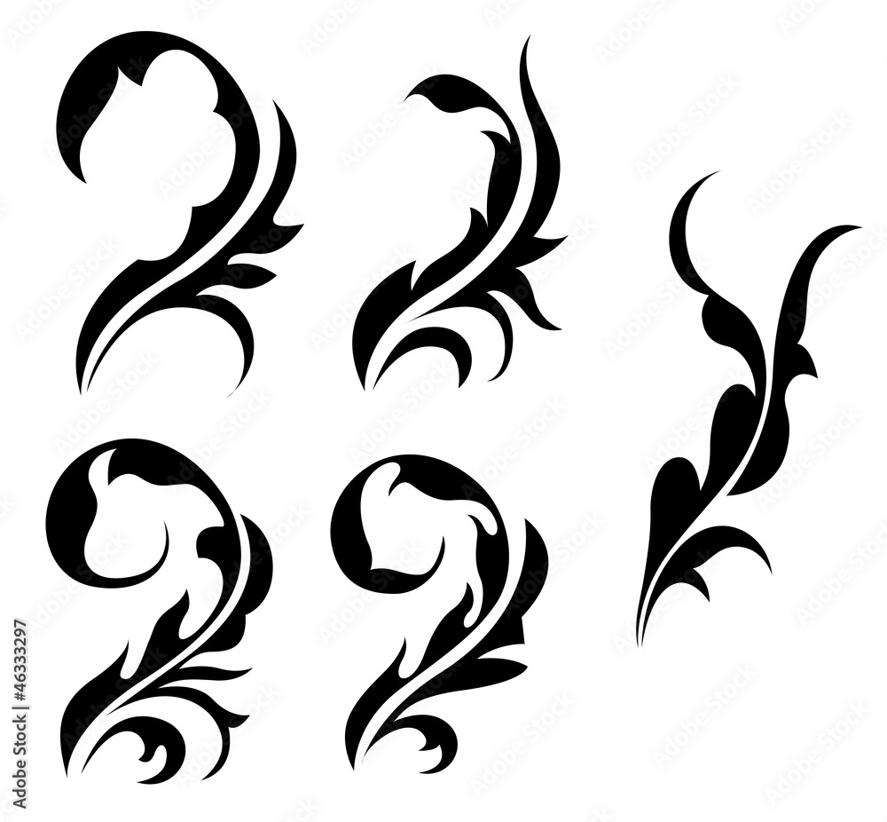 Floral Elements Set Floral Elements Set
