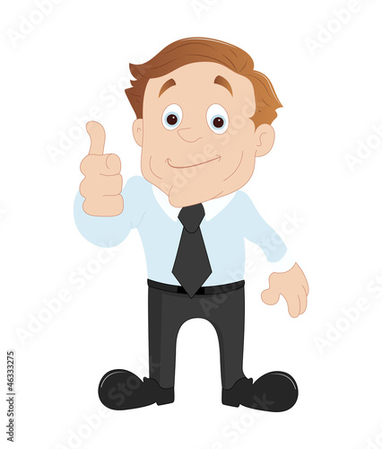 Businessman Showing Thumbs Up