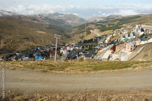 Pradollano ski resort in Sierra Nevada National Park
