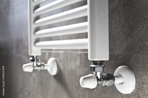 Bathroom heater closeup