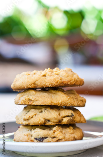 soft cookies with cashew nut anf rasin