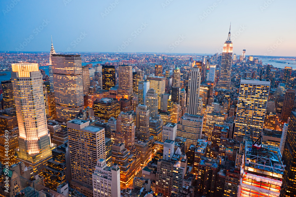Naklejka premium Manhattan, Nowy Jork. USA.