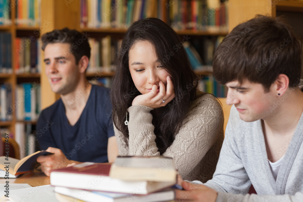 Students studying together Students studying together