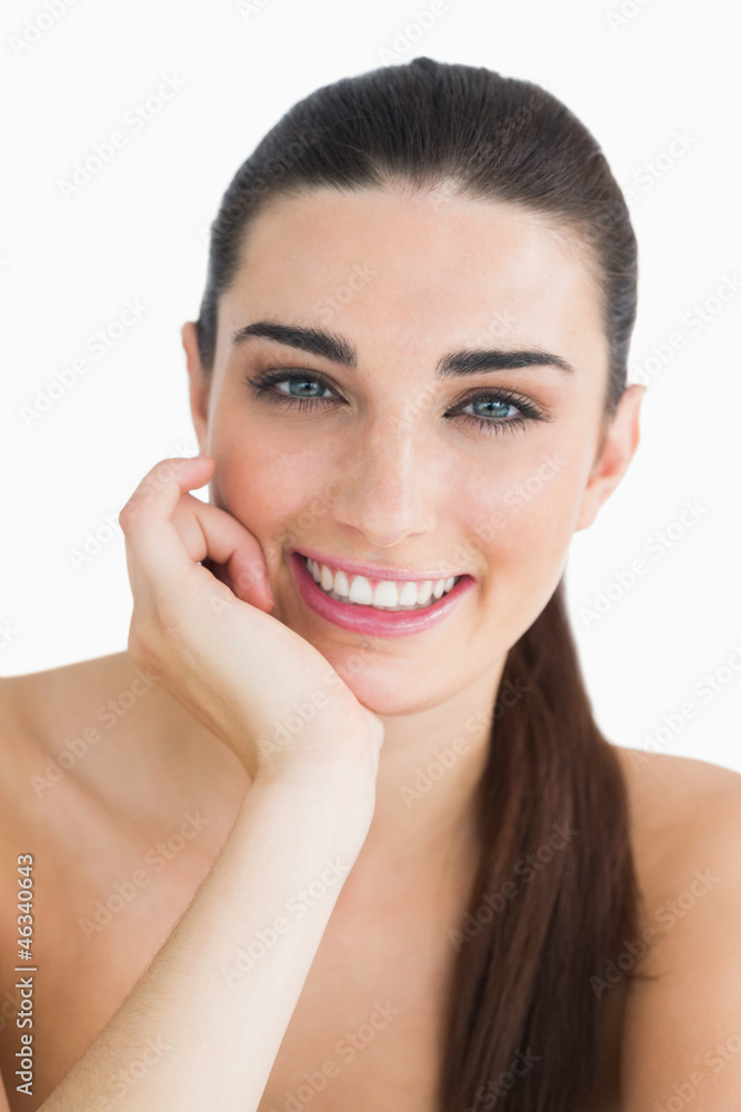 Woman smiling at camera Woman smiling at camera