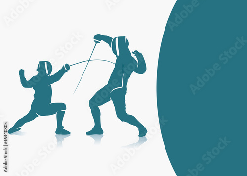 Fencing background - vector illustration