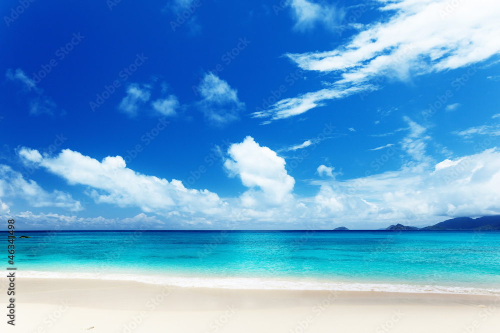 beach of Mahe island, Seychelles