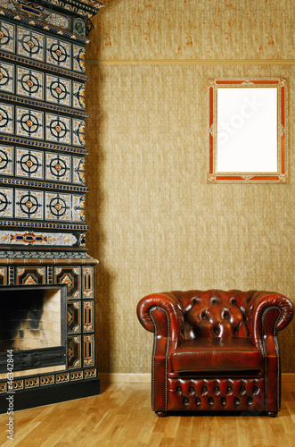 Chair Near Fireplace