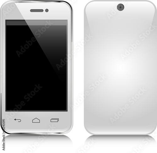 White mobile phone