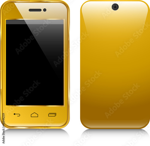 Golden mobile phone