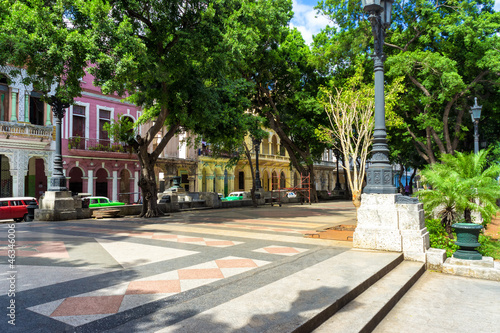 The boulevard of El Prado in Havana