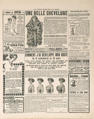 Fotobehang Kranten Franse krantenadvertentie uit 1919  © LiliGraphie