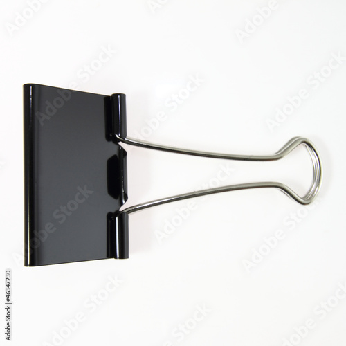 Black paper clip