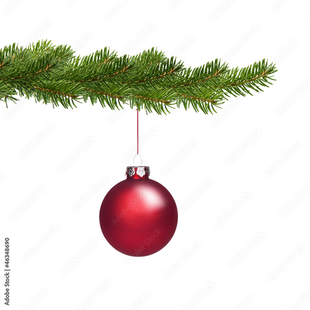 Rote Christbaumkugel Rote Christbaumkugel