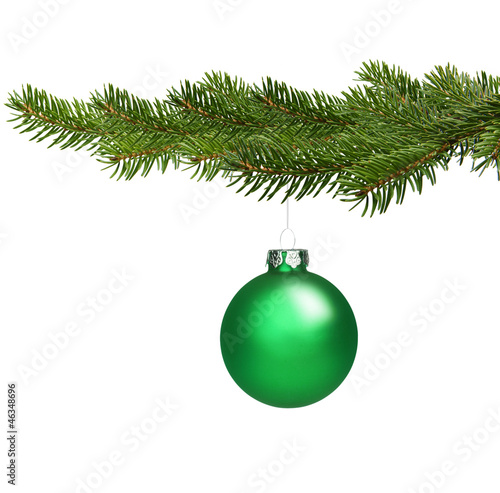 Grüne Weihnachtskugel