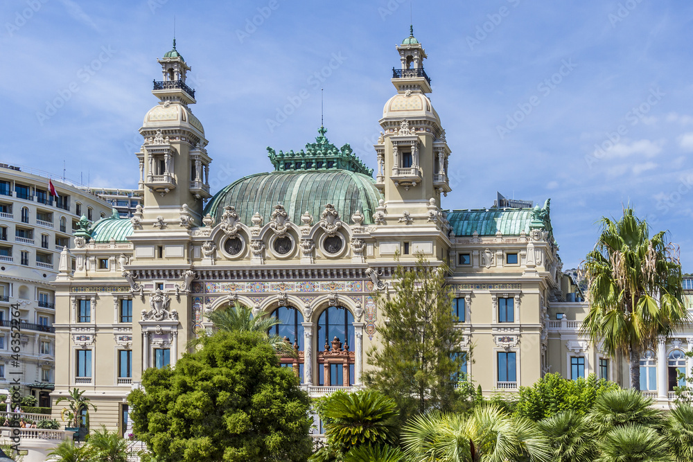 Grand Theatre de Monte Carlo. Architect Charles Garnier. Monaco.