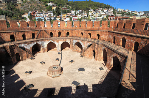 Принти на полотні Inside Red Tower. Landmark of city Alanya, Turkey
