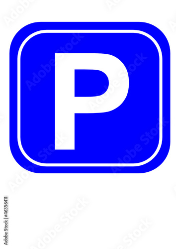 Zeichen Parkplatz