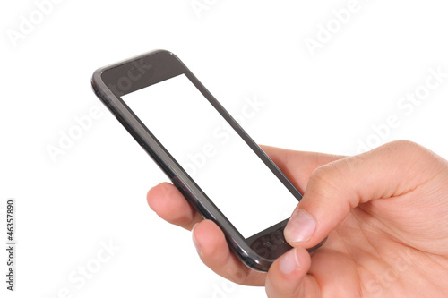 hand holding mobile