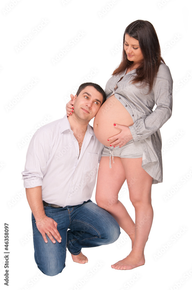 man and pregnant woman man and pregnant woman