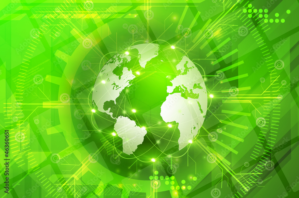 Green Earth technology Background Green Earth technology Background