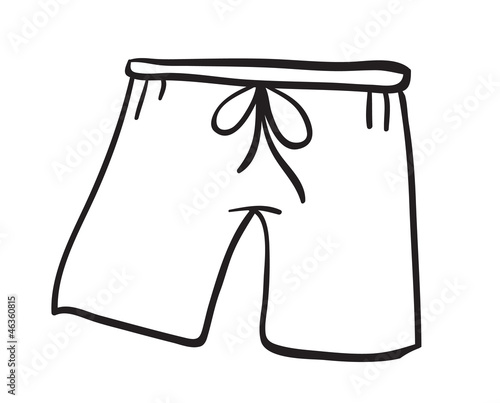 a short pant sketch