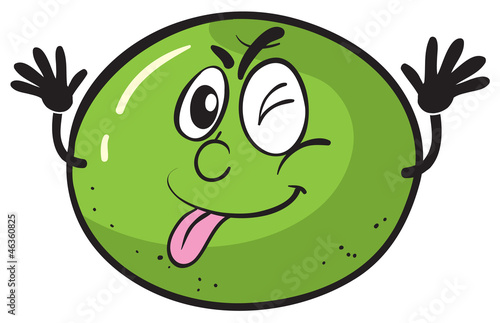 a green lemon