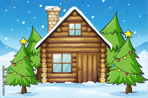 wooden house