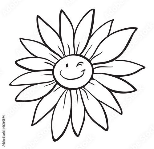 Fototapeta Naklejka Na Ścianę i Meble -  a flower sketch