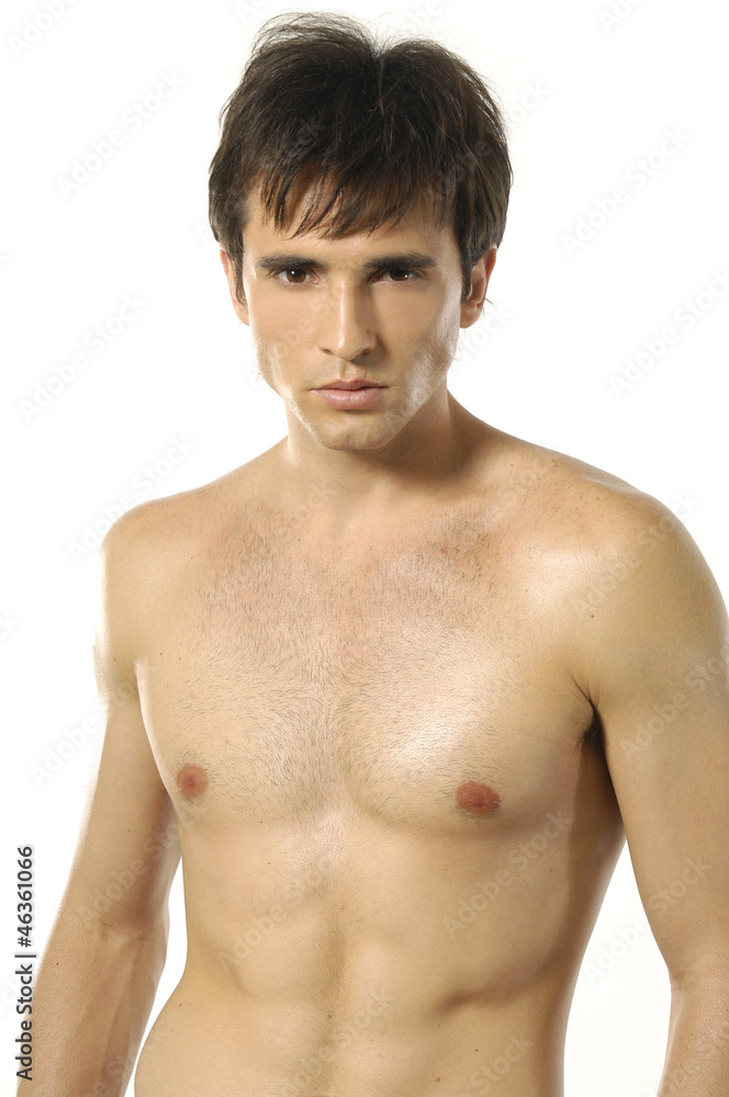 Portrait of topless handsome man Portrait of topless handsome man