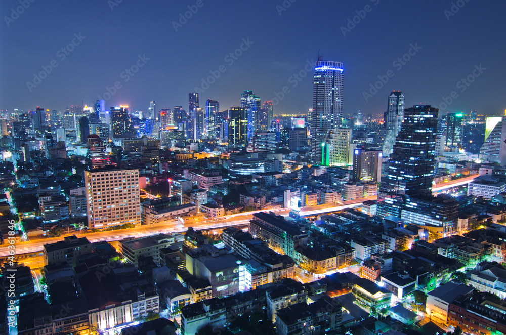 Fototapeta premium Pejzaż Bangkok.