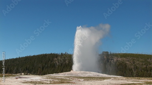 Old Faithful in Yellowstone National Park