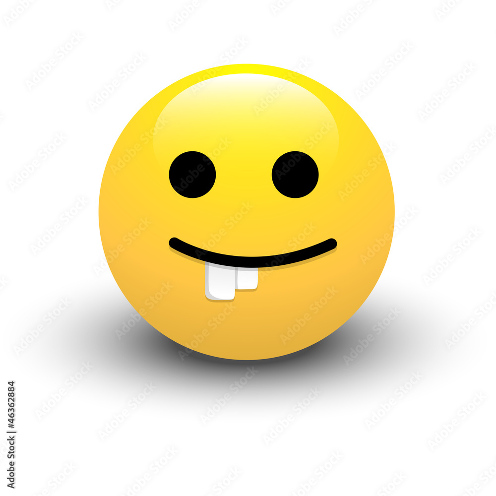 Fototapeta premium Dumb Smiley Icon