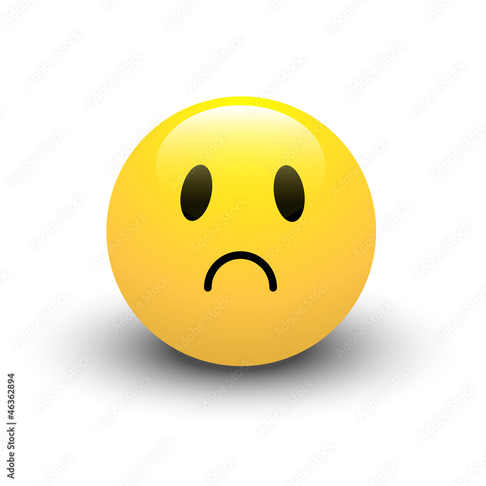 Fototapeta premium Sad Smiley Vector