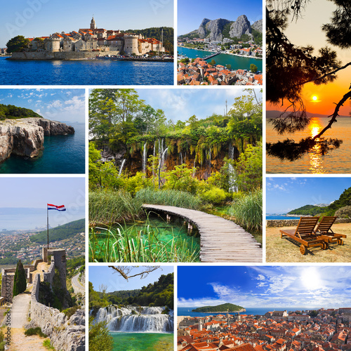 Collage of Croatia travel images