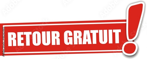 étiquette retour gratuit