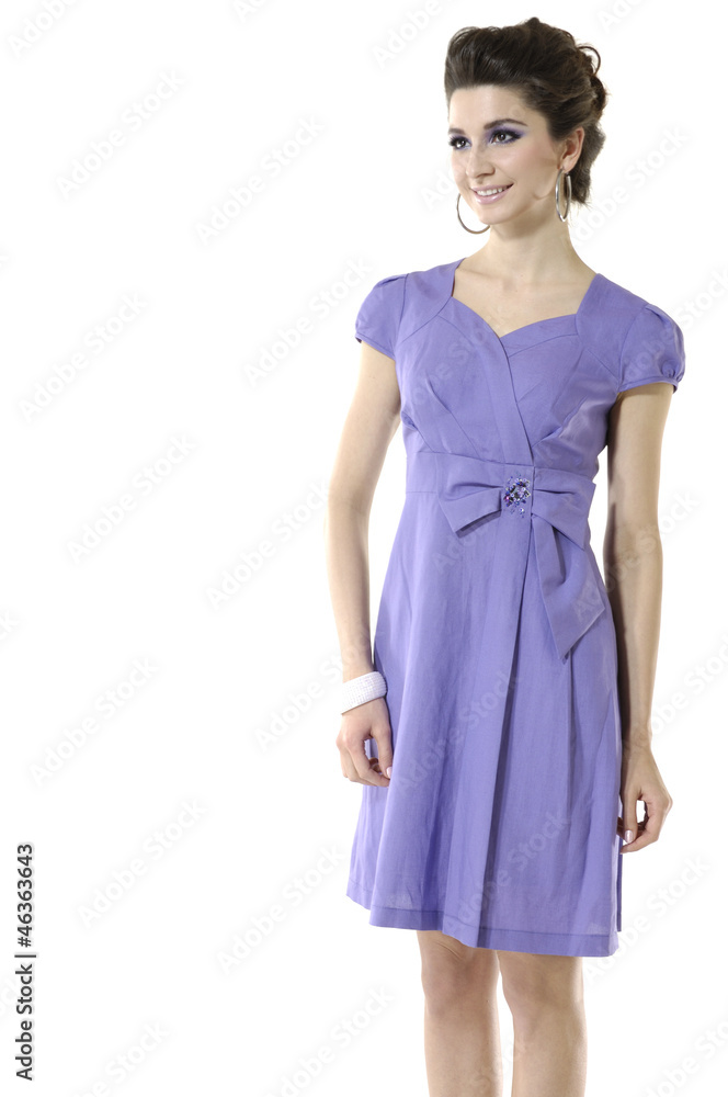 young fashion model posing on white background young fashion model posing on white background