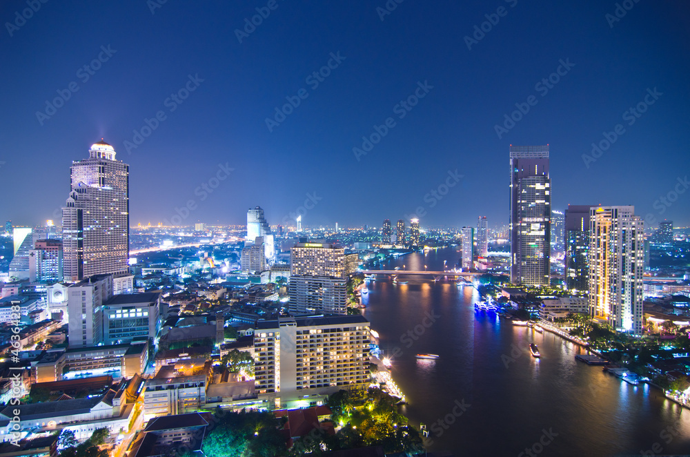 Naklejka premium Bangkok cityscape.