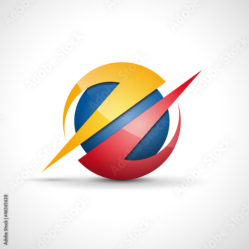 Logo abstract geometric form # Vector