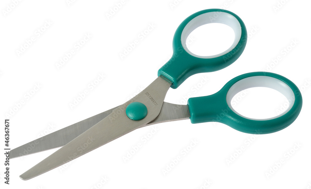 general purpose scissor (green) with clipping path general purpose scissor (green) with clipping path