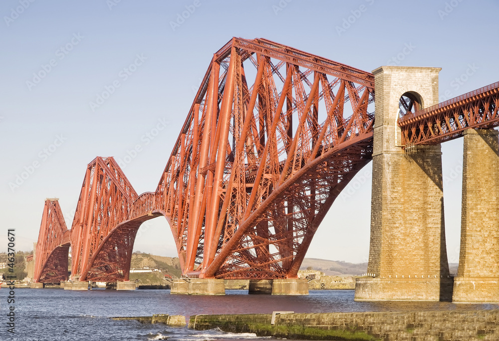 Fototapeta premium Forth Rail Bridge, Edinburgh, Scotland