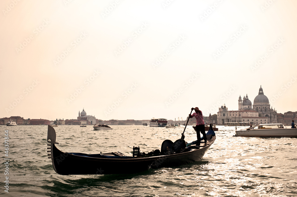 Gondel vor Venedig