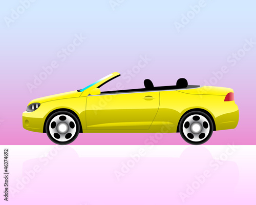 Sport convertible car icon