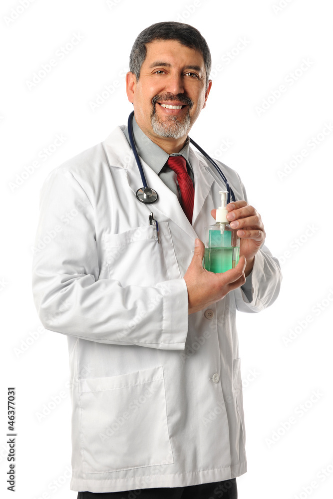 Doctor With Hand Sanitizer Doctor With Hand Sanitizer