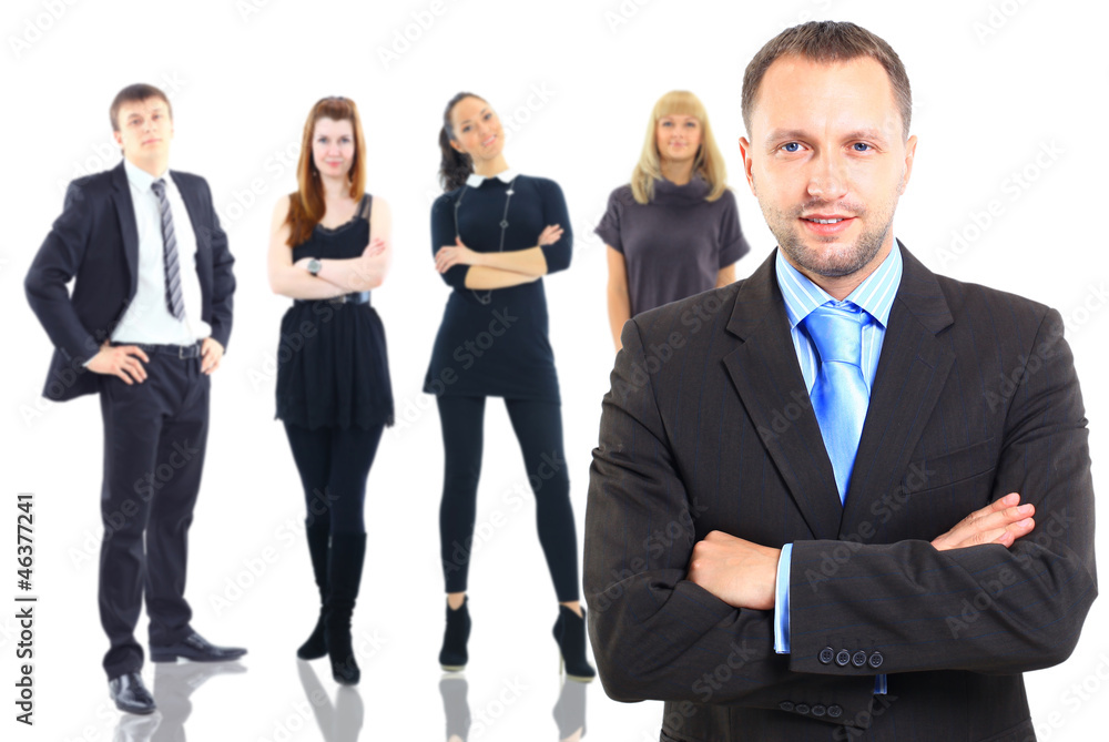 Young attractive business people - the elite business team Young attractive business people - the elite business team
