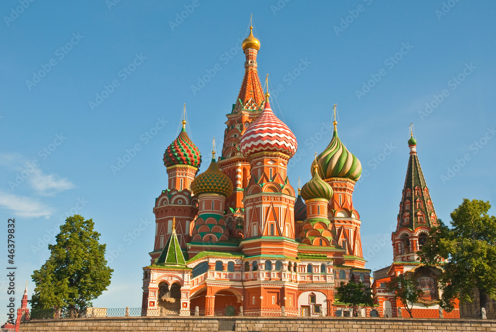 Intercession Cathedral on Red Square in Moscow, Russia Intercession Cathedral on Red Square in Moscow, Russia