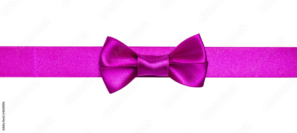 Purple ribbon with bow Purple ribbon with bow