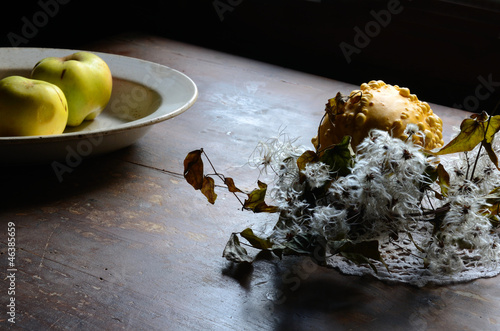 Apfel und Kürbis photo